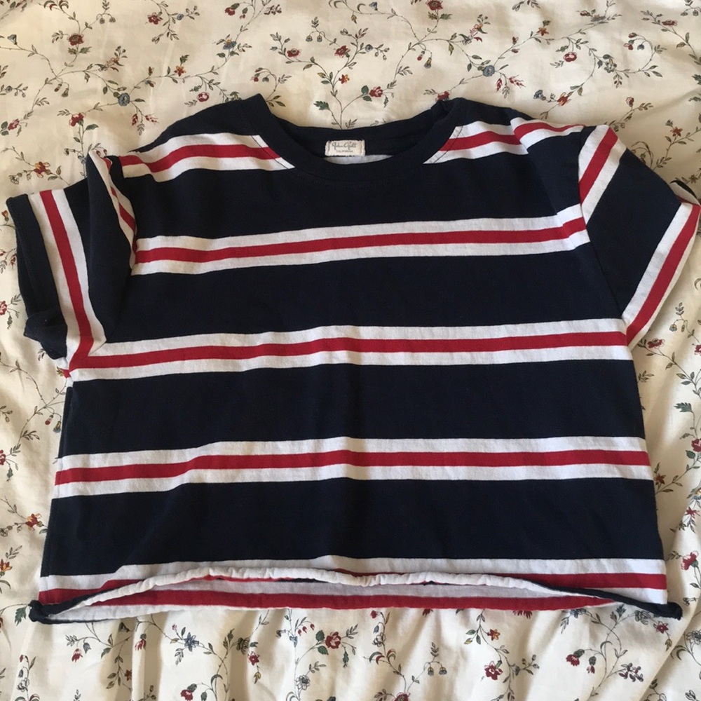 Striped crop top